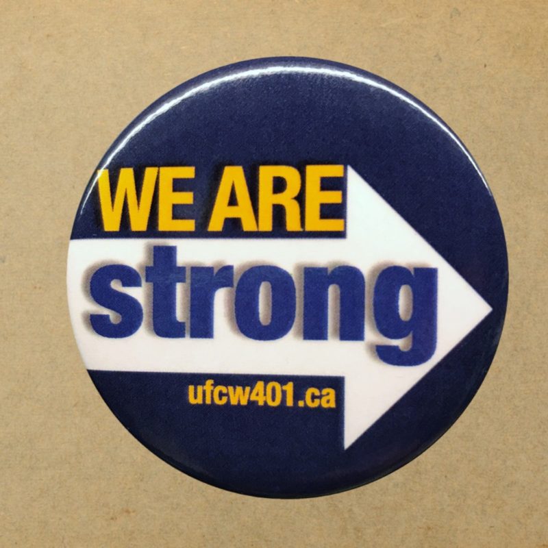 We are strong button