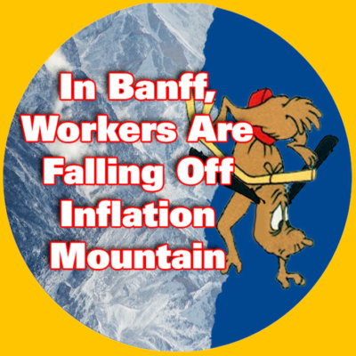 Max the dog falling off of Inflation Mountain