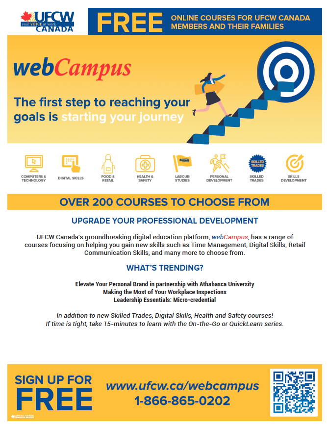 webCampus - the first step to reaching your goal is starting your journey - sign up for webCampus now!