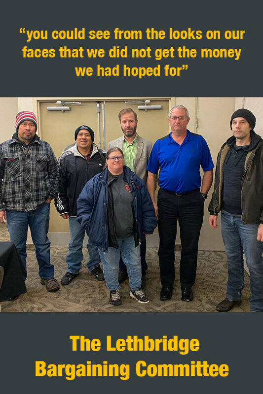 An Unhappy Lethbridge Bargaining Committee
